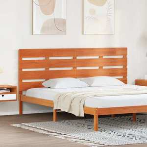 vidaXL Tăblie cap Maroniu cerat 200, 5 x 3 x 80 cm Lemn de pin masiv imagine