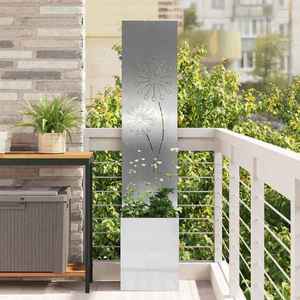 vidaXL Ecran de intimitate pentru grădină Argintiu 32 x 140 cm imagine