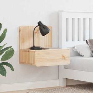 vidaXL Noptieră 2 pcs Maro 44 x 32.5 x 40 cm Lemn masiv de pin imagine