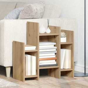 vidaXL Dulap lateral stejar artizanal 60 x 26 x 60 cm Lemn compozit imagine