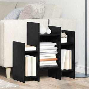 vidaXL Dulap lateral Stejar negru 60 x 26 x 60 cm Lemn compozit imagine