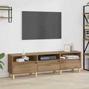 vidaXL Cabinet TV Stejar Artizanal 150 x 30 x 45 cm Lemn compozit imagine