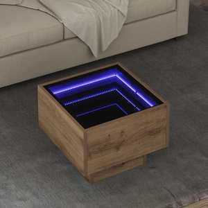 vidaXL Masă de cafea stejar artizanal 40 x 40 x 30 cm Lemn compozit imagine