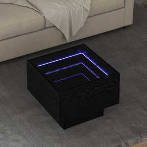 vidaXL Masă de cafea Stejar negru 40 x 40 x 30 cm Lemn compozit imagine