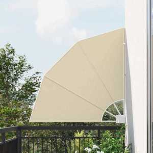 vidaXL Ecran de intimitate pentru balcon Bej 115 x 115 cm țesătură imagine