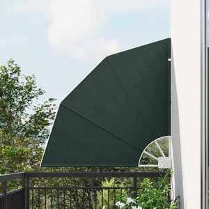 vidaXL Ecran de intimitate pentru balcon Verde închis 115 x 115 cm imagine