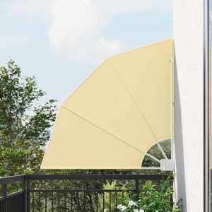 vidaXL Ecran de intimitate pentru balcon Nisipiu 115 x 115 cm țesătură imagine