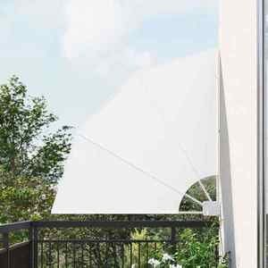 vidaXL Ecran de intimitate pentru balcon Alb 115 x 115 cm țesătură imagine