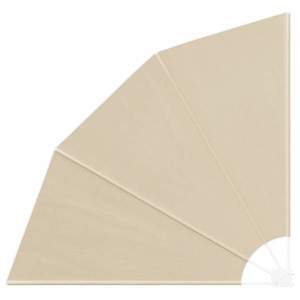 vidaXL Ecran de intimitate pentru balcon Bej 160 x 160 cm țesătură imagine