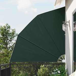 vidaXL Ecran de intimitate pentru balcon Verde închis 210 x 210 cm imagine