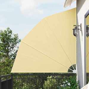 vidaXL Ecran de intimitate pentru balcon Nisipiu 210 x 210 cm țesătură imagine