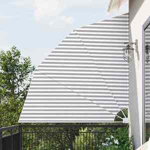 vidaXL Ecran de intimitate pentru balcon Antracit și alb 210 x 210 cm imagine