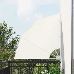 vidaXL Ecran de intimitate pentru balcon Crem 115 x 115 cm țesătură imagine