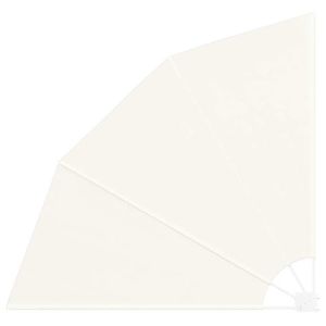 vidaXL Ecran de intimitate pentru balcon Crem 160 x 160 cm țesătură imagine