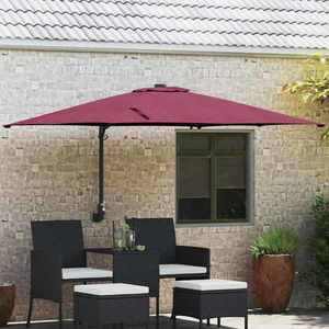 vidaXL Parasol de Grădină Roșu bordo 248.5 x 247.5 x 160 cm țesătură imagine