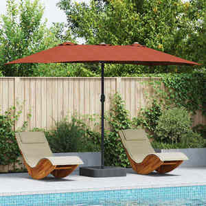 vidaXL Parasol de Grădină Terracota 385 x 209 x 244 cm țesătură imagine