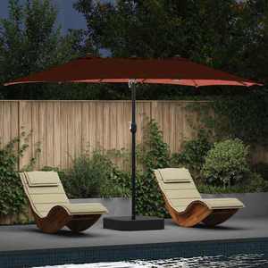 vidaXL Parasol de Grădină Terracota 385 x 209 x 244 cm țesătură imagine