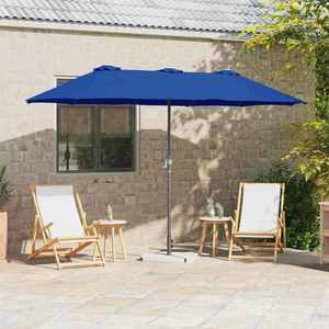 vidaXL Parasol de Grădină albastru 370 x 197 x 239 cm imagine