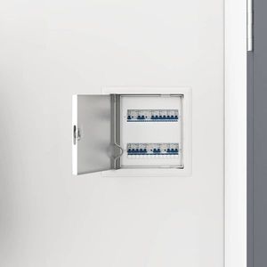 vidaXL Panou de Acces 2 pcs Alb 20 x 20 cm Oțel imagine