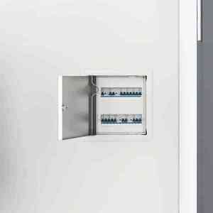 vidaXL Panou de Acces 2 pcs Alb 20 x 20 cm Oțel imagine