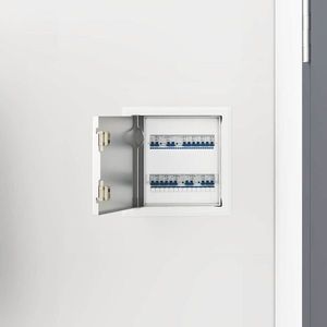 vidaXL Panou de Acces Manual 2 pcs Alb 20 x 20 cm Oțel imagine