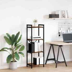 vidaXL Bibliotecă Stejar afumat 40 x 30 x 118 cm Lemn compozit imagine