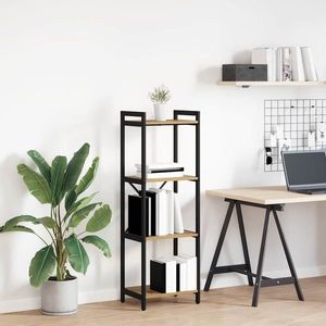 vidaXL Bibliotecă stejar artizanal 40 x 30 x 118 cm Lemn compozit imagine