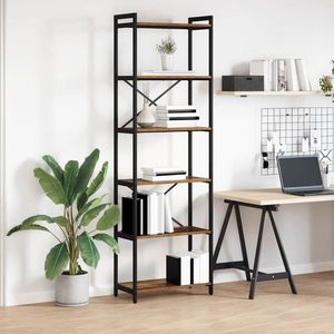 vidaXL Bibliotecă Lemn vechi 60 x 30 x 188 cm Lemn compozit imagine