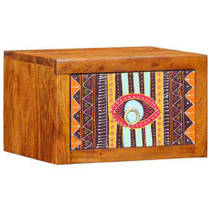 vidaXL Dulap de noapte Maro 35 x 30 x 22 cm lemn masiv de acacia imagine