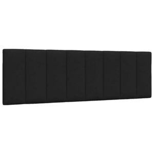 vidaXL Pernă pentru tăblie de pat, Hanko, negru, 160 cm, material textil imagine