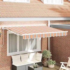 vidaXL Cortina Retractabilă Dungă Multicolor 250x200 cm țesătură imagine