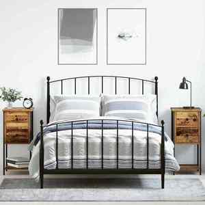 vidaXL Dulap de noapte 2 pcs Lemn vechi 32 x 42 x 70 cm Lemn compozit imagine