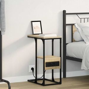 vidaXL Dulap de noapte Stejar sonoma 41.5 x 26 x 60.5 cm Lemn compozit imagine