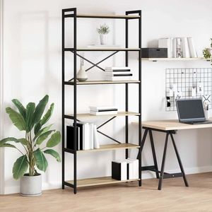 vidaXL Bibliotecă Stejar sonoma 80 x 30 x 188 cm Lemn compozit imagine