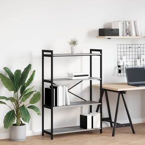 vidaXL Bibliotecă sonoma gri 80 x 30 x 118 cm Lemn compozit imagine