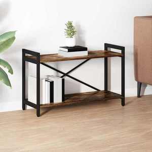 vidaXL Bibliotecă Stejar afumat 80 x 30 x 48.5 cm Lemn compozit imagine