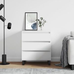 vidaXL Servantă, alb, 60x35x70 cm, lemn prelucrat imagine
