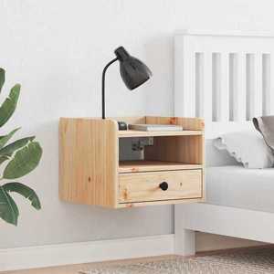 vidaXL Noptieră 2 pcs Maro 38 x 36 x 29.5 cm Lemn masiv de pin imagine