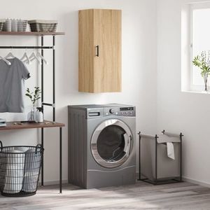 vidaXL Dulap montat pe perete, stejar sonoma, 34, 5x34x90 cm imagine