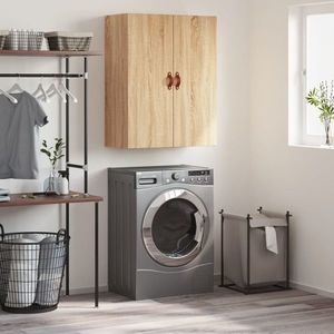 vidaXL Dulap TV montat pe perete, stejar sonoma, 69, 5x34x90 cm imagine