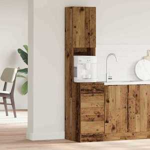 vidaXL Dulap de bucătărie cu sertar cu raft Lemn vechi Lemn compozit imagine