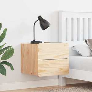 vidaXL Noptieră cu sertar Maro 39 x 34 x 33 cm Lemn masiv de pin imagine