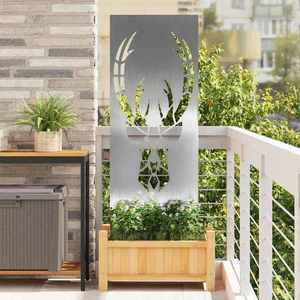 vidaXL Ecran de intimitate pentru grădină Argintiu 50 x 140 cm imagine