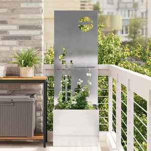 vidaXL Ecran de intimitate pentru grădină Argintiu 50 x 140 cm imagine