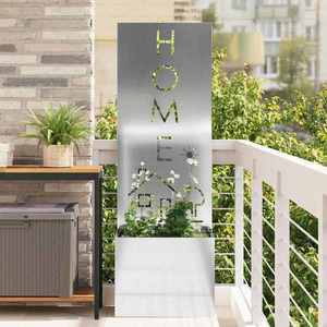 vidaXL Ecran de intimitate pentru grădină Argintiu 50 x 140 cm imagine