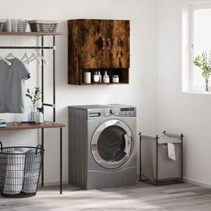 vidaXL Dulap de perete, stejar fumuriu, 60x31x70 cm, lemn compozit imagine