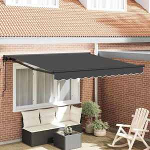 vidaXL Cortina Retractabilă Antracit 300x250 cm țesătură imagine