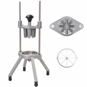 vidaXL Tăietor de Fructe Argintiu 20 x 20 x 48 cm Aluminiu turnat imagine