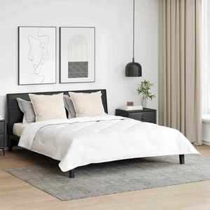 vidaXL Pilotă cu pernă 3 pcs Alb Microfibră imagine