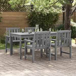 vidaXL Scaun de dining pentru grădină. cu pernă 4 pcs Gri deschis imagine